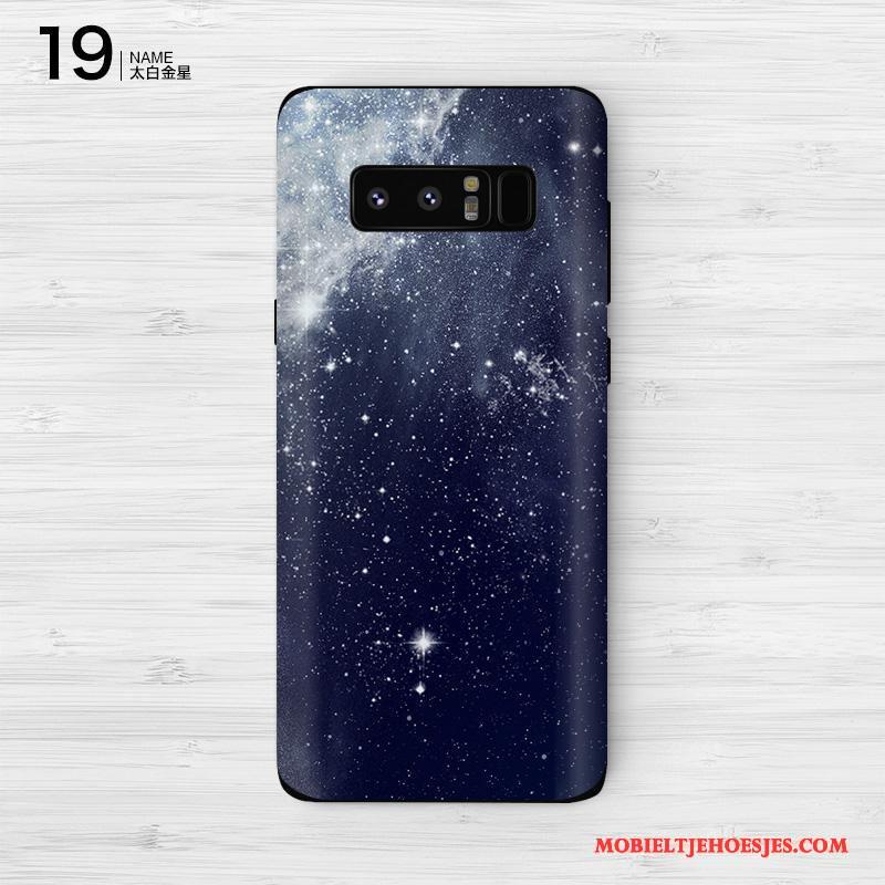 Samsung Galaxy Note 8 Skärmskydd Mobiele Telefoon Ster Purper Bescherming Kleur Hoesje