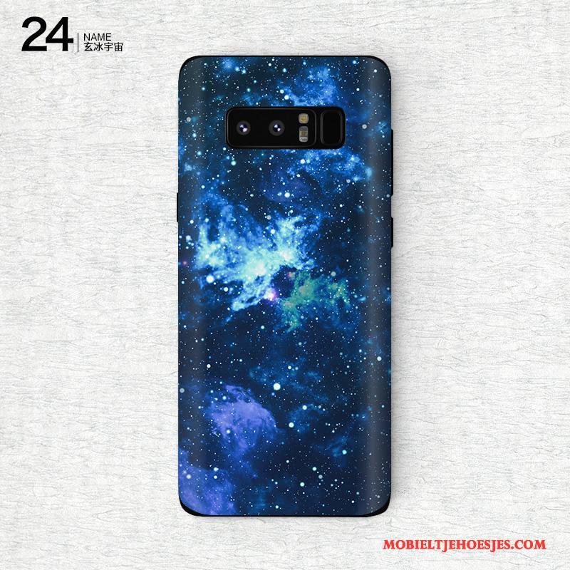 Samsung Galaxy Note 8 Skärmskydd Mobiele Telefoon Ster Purper Bescherming Kleur Hoesje