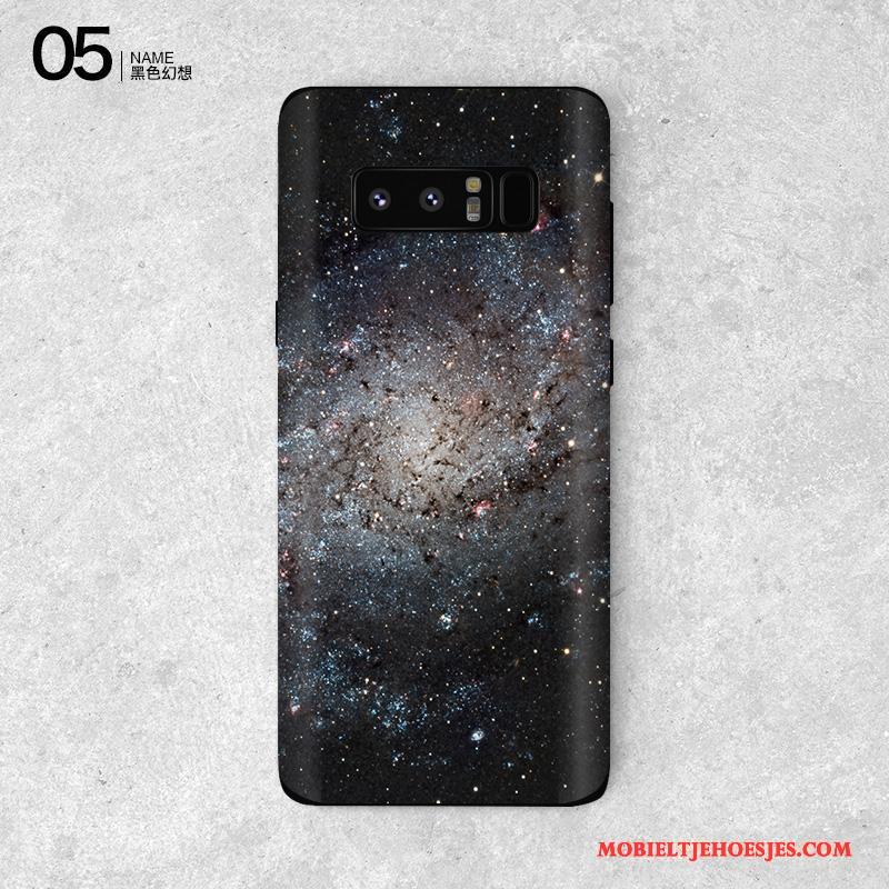 Samsung Galaxy Note 8 Skärmskydd Mobiele Telefoon Ster Purper Bescherming Kleur Hoesje