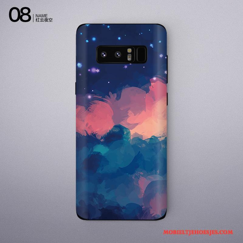 Samsung Galaxy Note 8 Skärmskydd Mobiele Telefoon Ster Purper Bescherming Kleur Hoesje