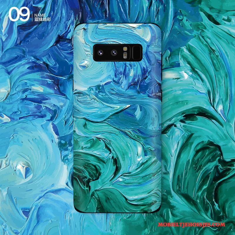 Samsung Galaxy Note 8 Skärmskydd Mobiele Telefoon Ster Purper Bescherming Kleur Hoesje