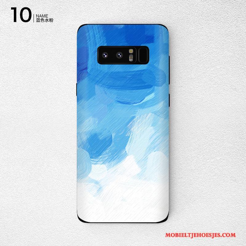 Samsung Galaxy Note 8 Skärmskydd Mobiele Telefoon Ster Purper Bescherming Kleur Hoesje