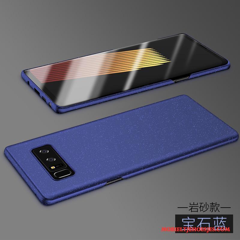 Samsung Galaxy Note 8 Ster Blauw All Inclusive Schrobben Hoesje Telefoon Hard Anti-fall
