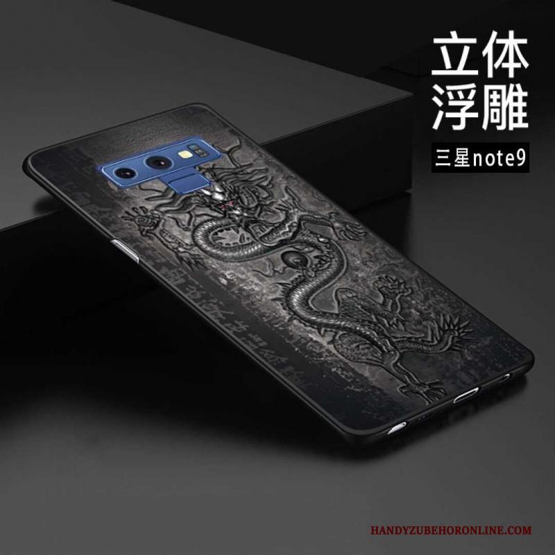 Samsung Galaxy Note 9 Hoes Ster Reliëf Chinese Stijl Bescherming Pas Hoesje Telefoon