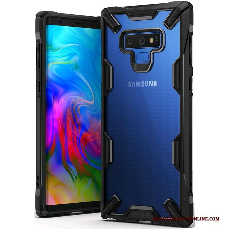 Samsung Galaxy Note 9 Hoesje Telefoon Hanger Doorzichtig Purper Trendy Merk Hard Dun