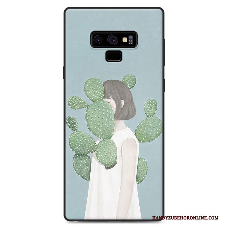 Samsung Galaxy Note 9 Hoesje Trendy Merk Ster Kunst Nieuw Groen Vers Hanger