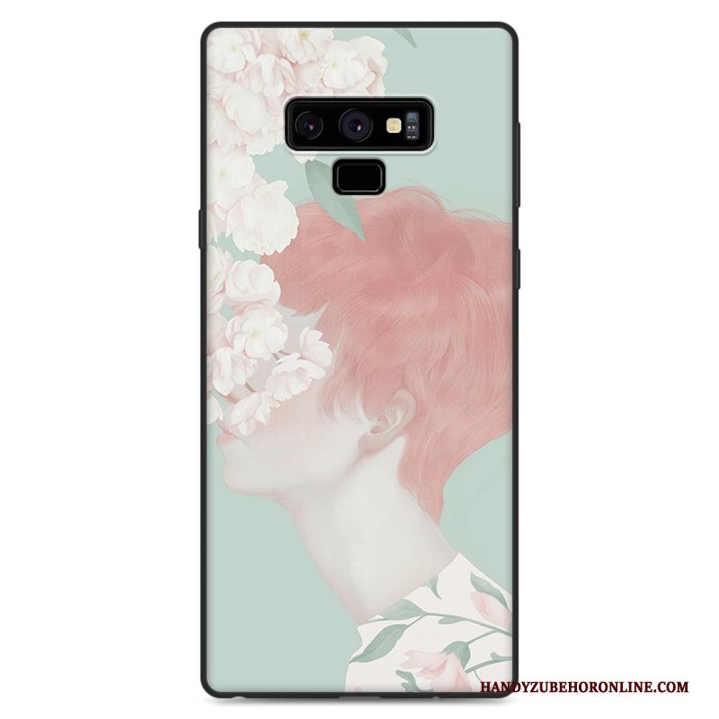 Samsung Galaxy Note 9 Hoesje Trendy Merk Ster Kunst Nieuw Groen Vers Hanger