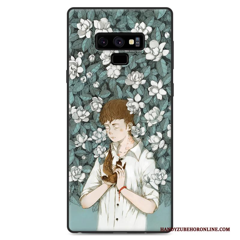 Samsung Galaxy Note 9 Hoesje Trendy Merk Ster Kunst Nieuw Groen Vers Hanger