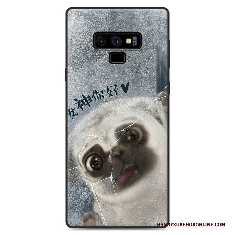 Samsung Galaxy Note 9 Purper Scheppend Spotprent Hoes Anti-fall All Inclusive Hoesje Telefoon