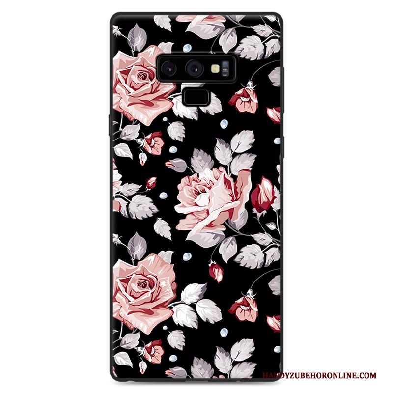 Samsung Galaxy Note 9 Purper Scheppend Spotprent Hoes Anti-fall All Inclusive Hoesje Telefoon