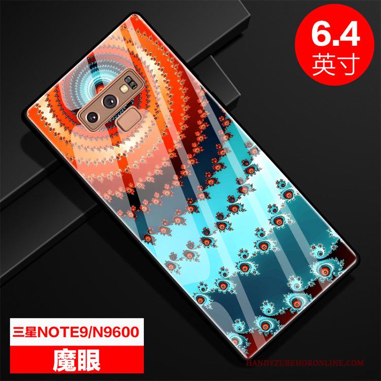 Samsung Galaxy Note 9 Spiegel Blauw Glas Hoes Anti-fall Bescherming Hoesje