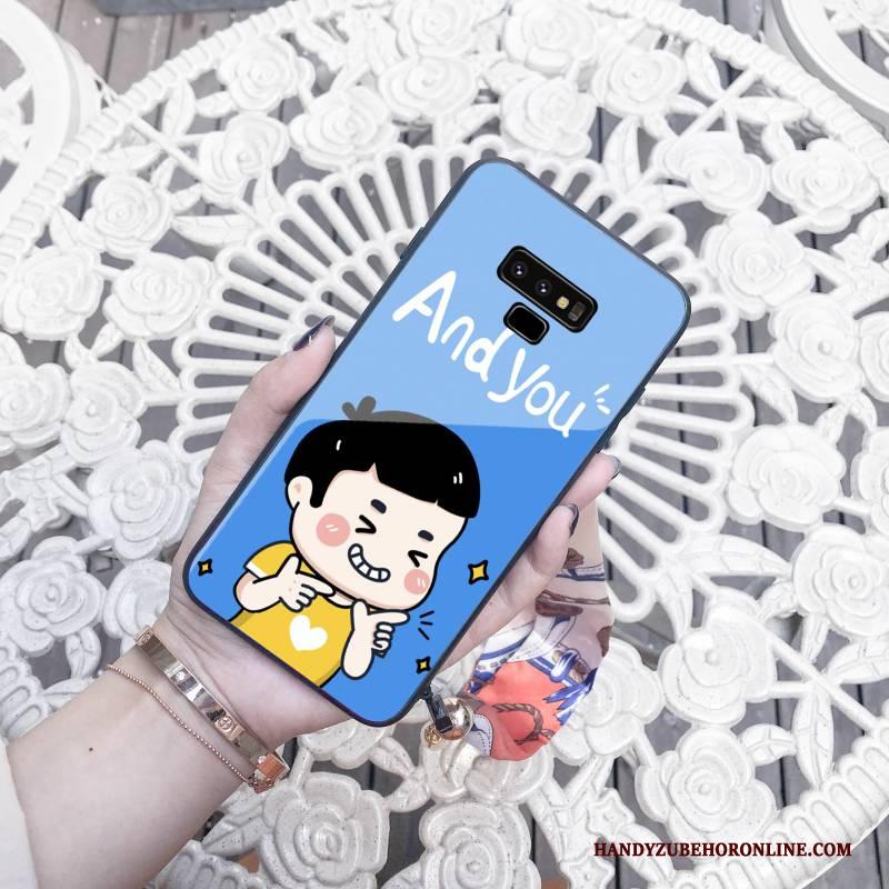 Samsung Galaxy Note 9 Ster Vers Persoonlijk Hanger Kat Hoesje Telefoon Gehard Glas