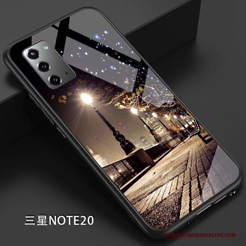 Samsung Galaxy Note20 Hoesje Siliconen Ster All Inclusive Persoonlijk Anti-fall Effen Kleur Trendy Merk