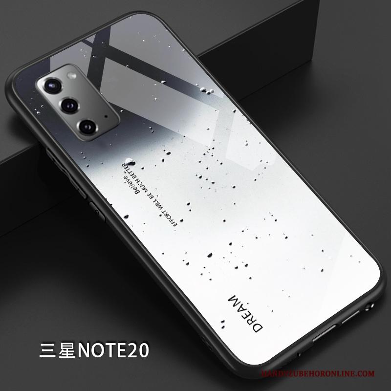 Samsung Galaxy Note20 Hoesje Siliconen Ster All Inclusive Persoonlijk Anti-fall Effen Kleur Trendy Merk