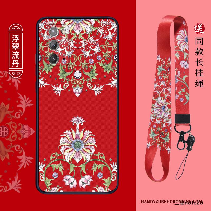 Samsung Galaxy Note20 Hoesje Ster Schrobben Chinese Stijl Trend Hoes Zacht Net Red