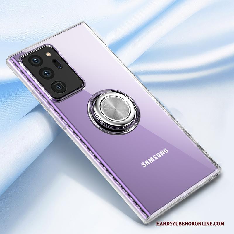 Samsung Galaxy Note20 Ultra High End Scheppend Persoonlijk Doorzichtig Anti-fall Hoesje Telefoon Trendy Merk