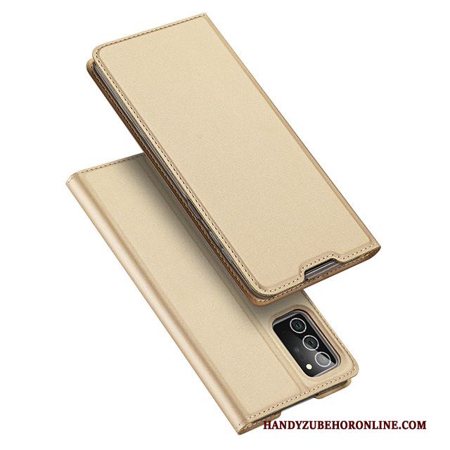 Samsung Galaxy Note20 Ultra Roze Ster Hoesje Telefoon Magnetisch Dun Clamshell Leren Etui