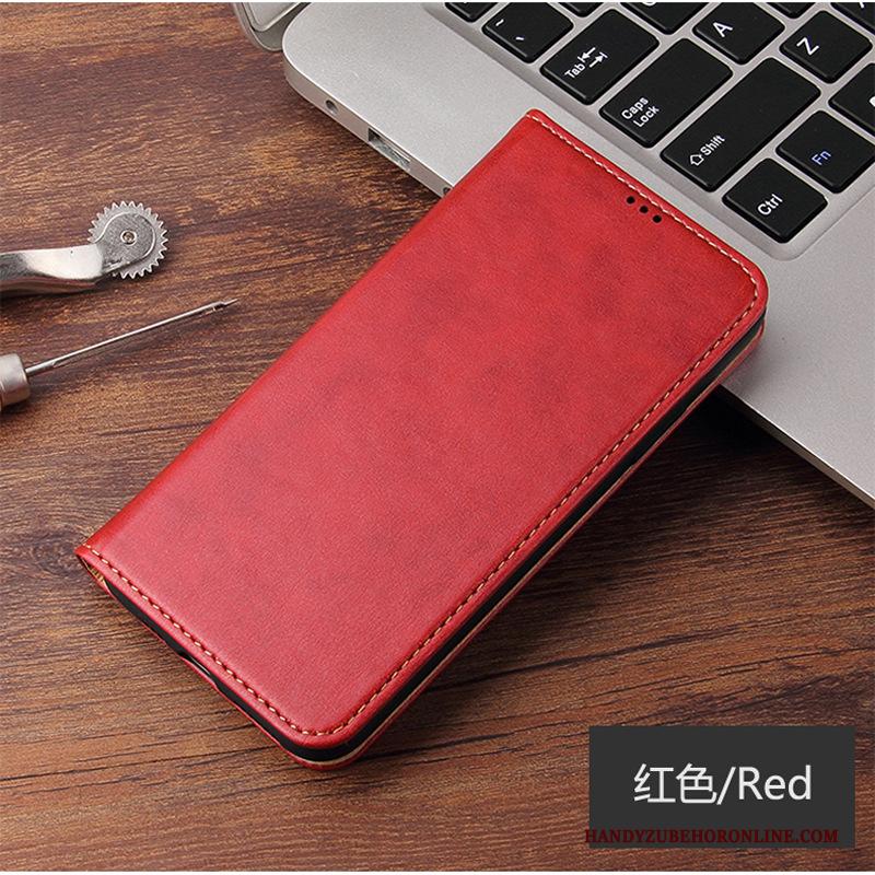 Samsung Galaxy Note20 Ultra Ster Rood Hoesje Telefoon Leren Etui Folio