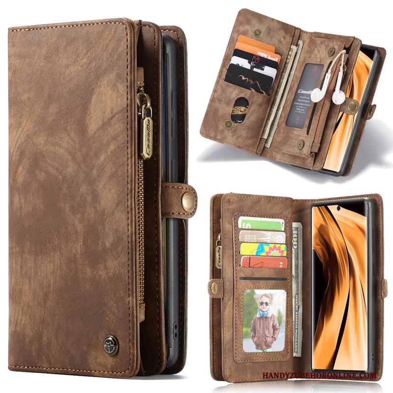 Samsung Galaxy Note20 Wijnrood Folio Tas Leren Etui Ster Hoesje Telefoon