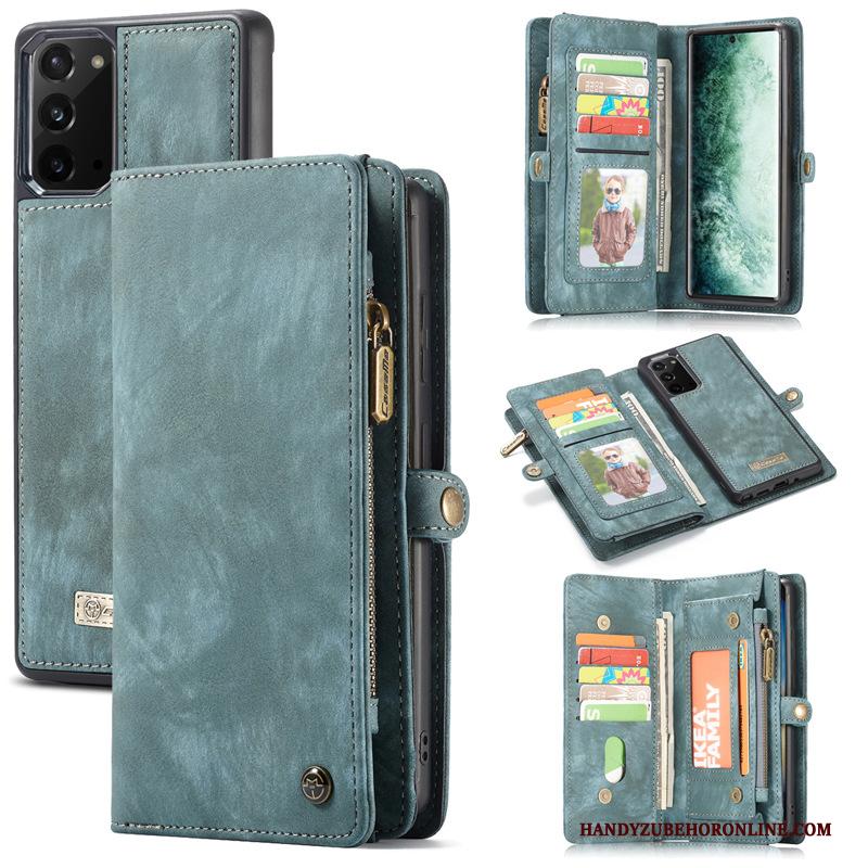 Samsung Galaxy Note20 Wijnrood Folio Tas Leren Etui Ster Hoesje Telefoon