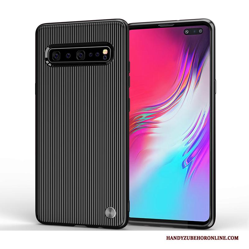 Samsung Galaxy S10 5g Bescherming Anti-fall Hoesje Scheppend Ster Blauw Siliconen