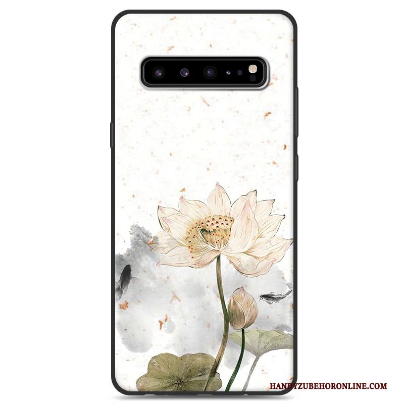 Samsung Galaxy S10 5g Bescherming Ster Hoesje Telefoon Wind Wit