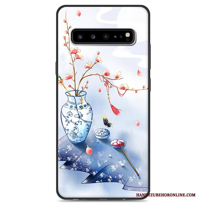 Samsung Galaxy S10 5g Bescherming Ster Hoesje Telefoon Wind Wit