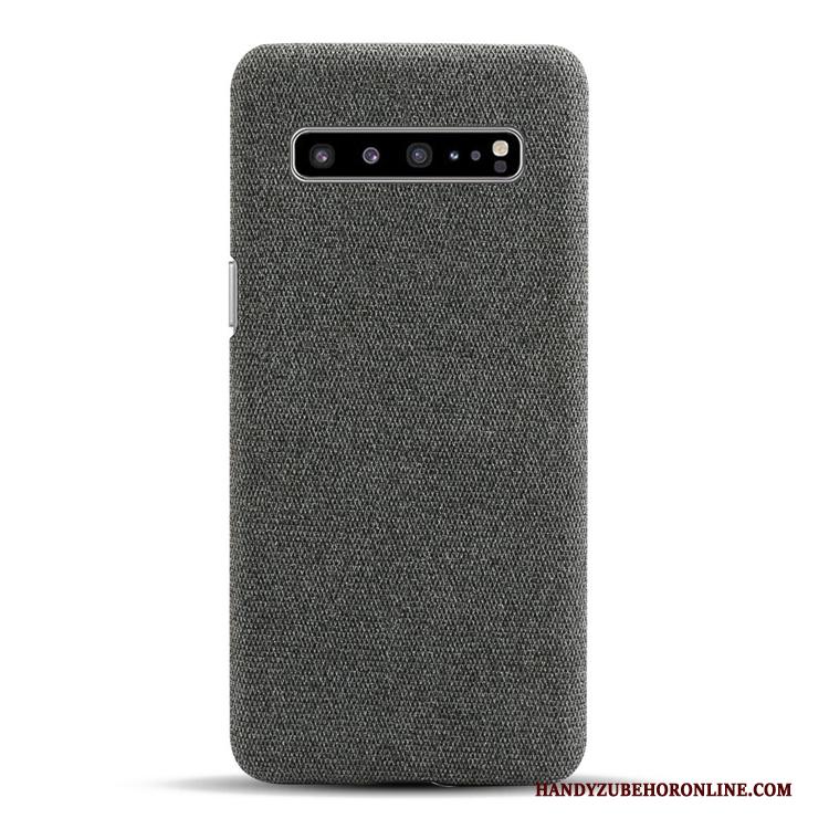 Samsung Galaxy S10 5g Persoonlijk Hoesje Telefoon Canvas Blauw Ster Tas Patroon