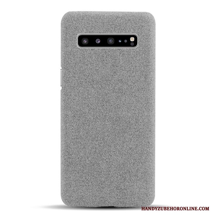 Samsung Galaxy S10 5g Persoonlijk Hoesje Telefoon Canvas Blauw Ster Tas Patroon