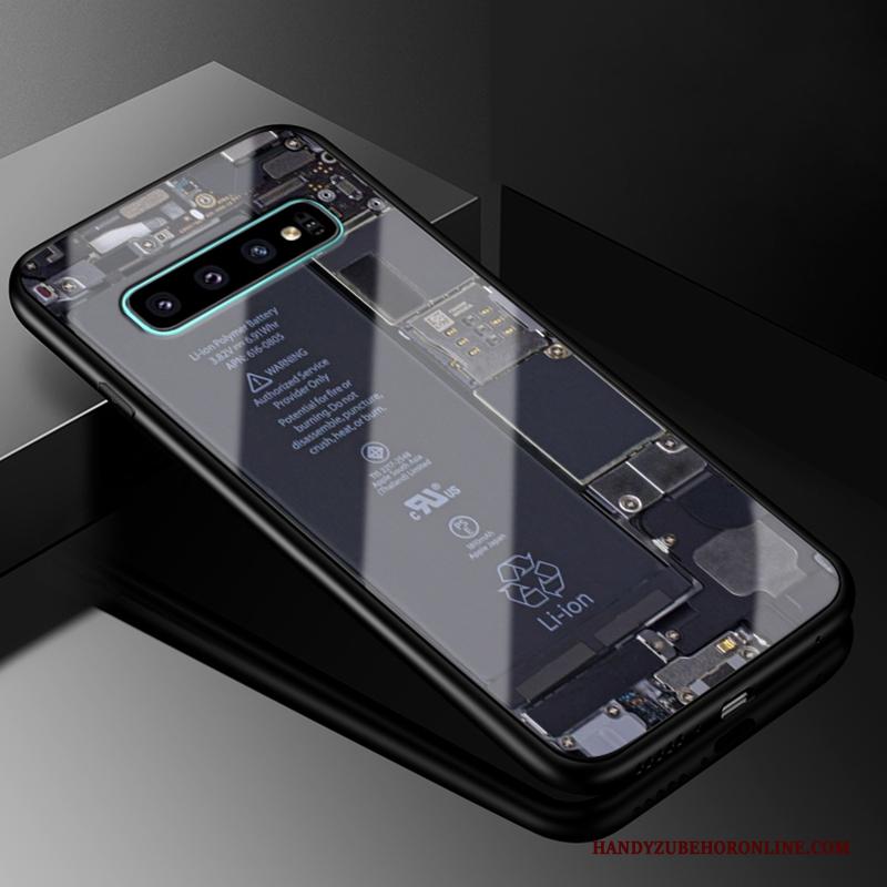 Samsung Galaxy S10+ All Inclusive Siliconen Glas Bescherming Scheppend Ster Hoesje Telefoon