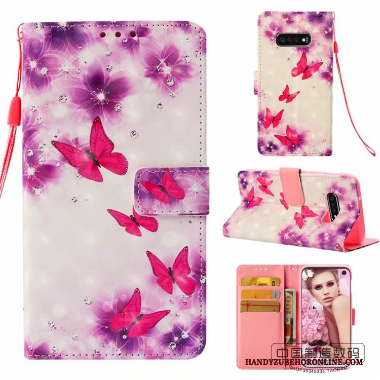 Samsung Galaxy S10+ Bescherming Mobiele Telefoon Anti-fall Ster Portemonnee Hoes Hoesje