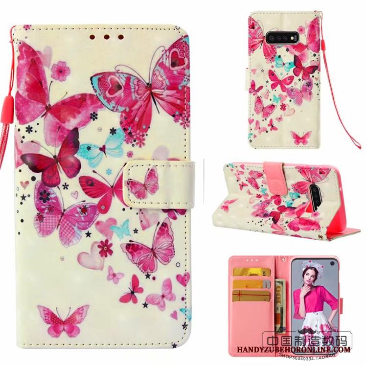 Samsung Galaxy S10+ Bescherming Mobiele Telefoon Anti-fall Ster Portemonnee Hoes Hoesje