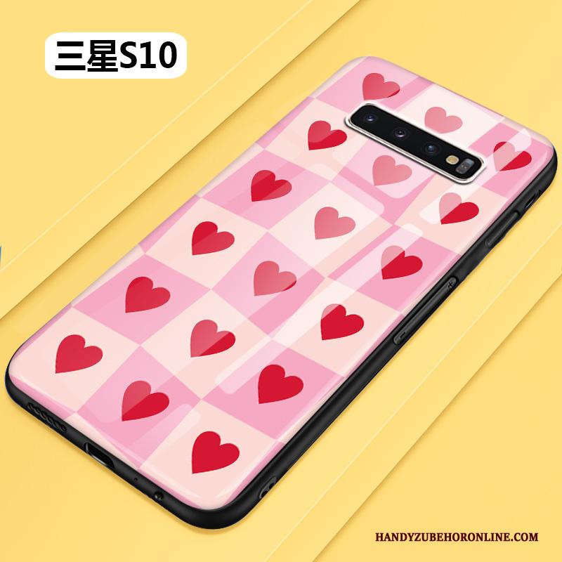 Samsung Galaxy S10 Bescherming Persoonlijk Hoesje Telefoon Roze Anti-fall Mode Scheppend