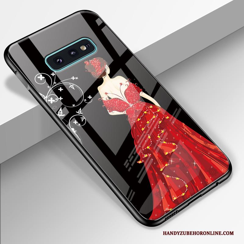 Samsung Galaxy S10+ Bescherming Zacht Rood All Inclusive Hoesje Telefoon Hard Gazen