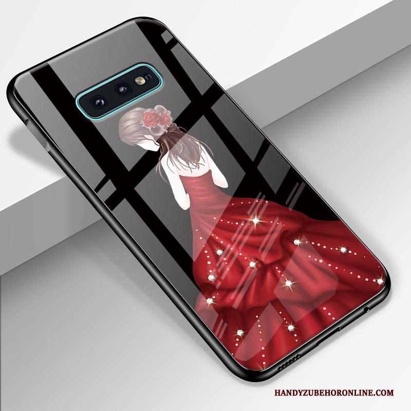 Samsung Galaxy S10+ Bescherming Zacht Rood All Inclusive Hoesje Telefoon Hard Gazen