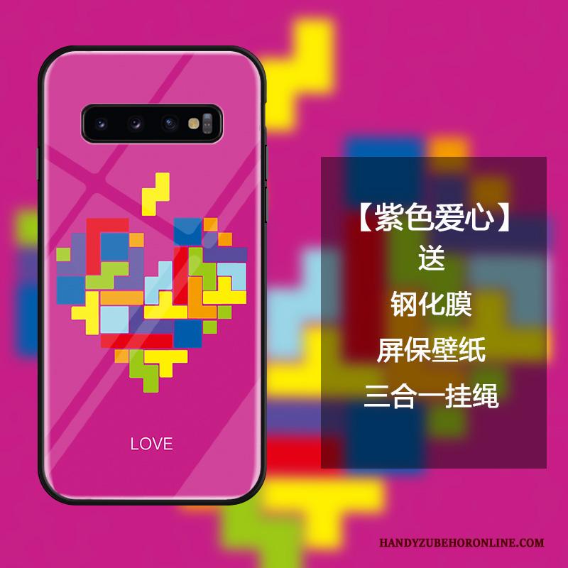 Samsung Galaxy S10 Hanger Bescherming Hoes Anti-fall Liefde Ster Hoesje Telefoon