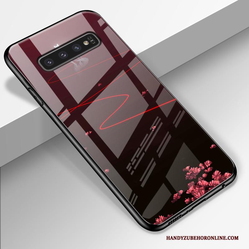 Samsung Galaxy S10 Hoesje All Inclusive Scheppend Ster Anti-fall Glas Spiegel Hoes