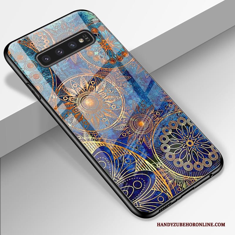 Samsung Galaxy S10 Hoesje All Inclusive Scheppend Ster Anti-fall Glas Spiegel Hoes