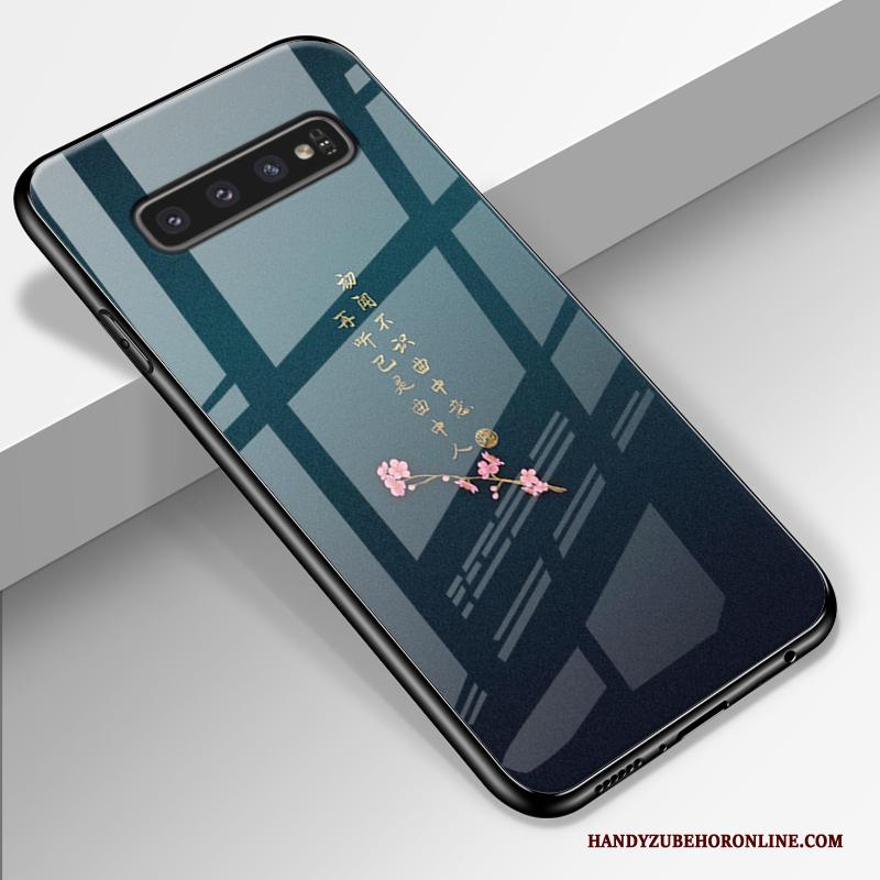 Samsung Galaxy S10 Hoesje All Inclusive Scheppend Ster Anti-fall Glas Spiegel Hoes