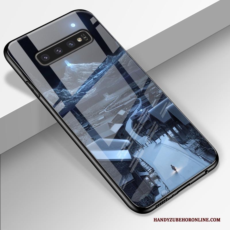 Samsung Galaxy S10 Hoesje All Inclusive Scheppend Ster Anti-fall Glas Spiegel Hoes