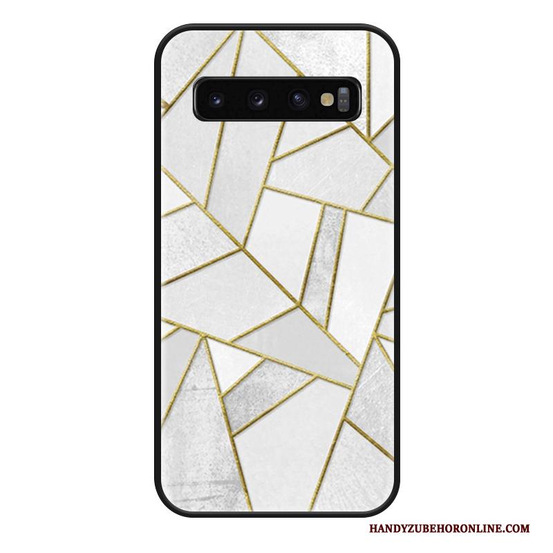 Samsung Galaxy S10 Hoesje All Inclusive Siliconen Bedrijf Anti-fall Mode Hanger Trendy Merk