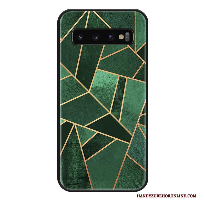 Samsung Galaxy S10 Hoesje All Inclusive Siliconen Bedrijf Anti-fall Mode Hanger Trendy Merk