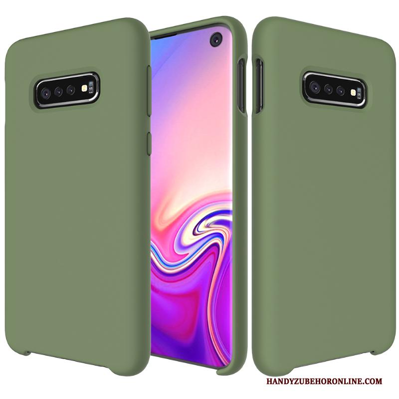 Samsung Galaxy S10 Hoesje Anti-fall All Inclusive Persoonlijk Trend Rood Dun Siliconen