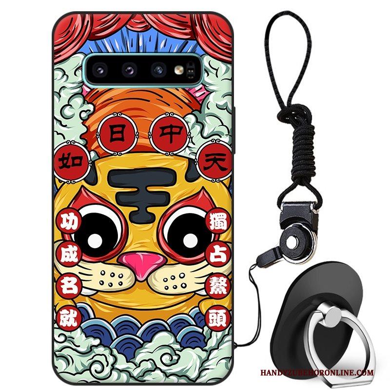 Samsung Galaxy S10+ Hoesje Bescherming Hoes Kleur Ster All Inclusive Chinese Stijl Anti-fall