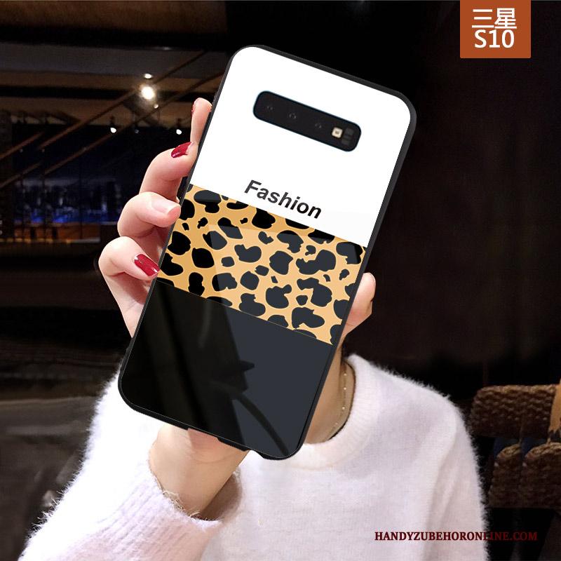 Samsung Galaxy S10 Hoesje Bescherming Pompom Mode Met Strass Anti-fall Persoonlijk Wit