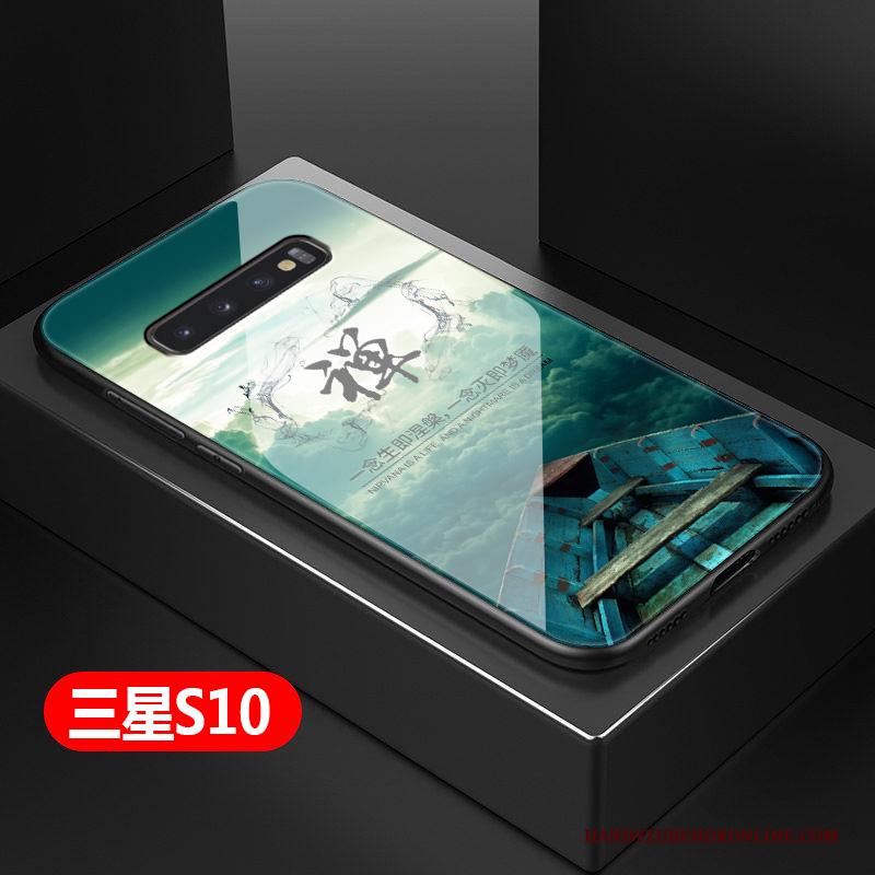 Samsung Galaxy S10 Hoesje Eenvoudige Hard Telefoon Anti-fall Ster Bescherming