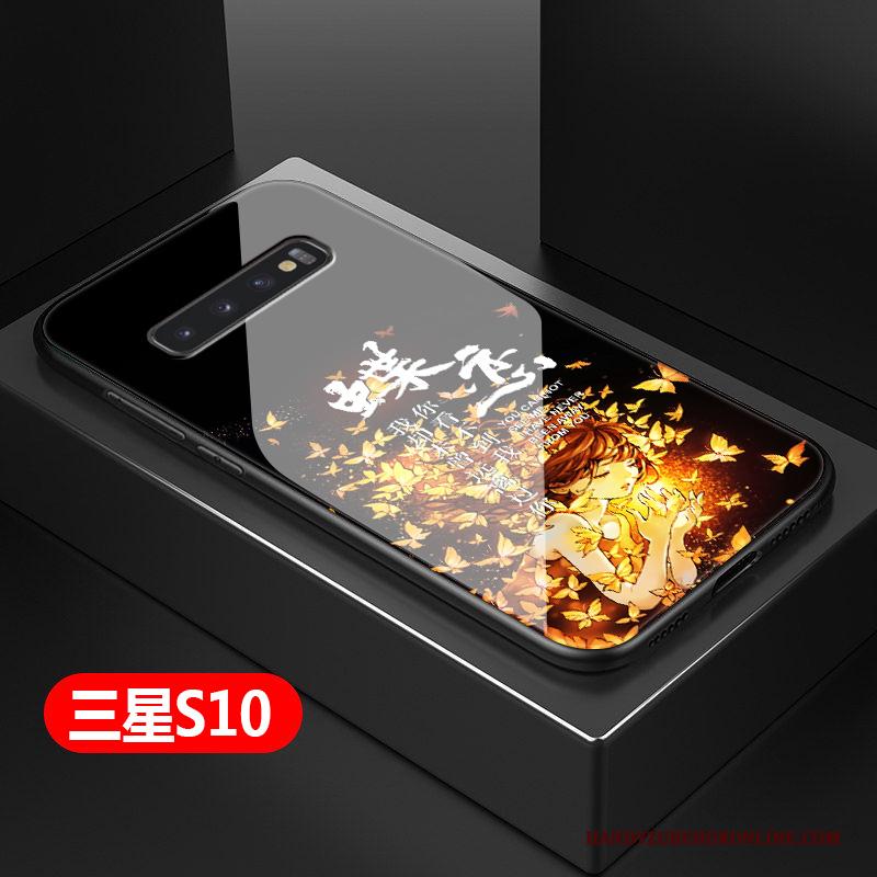 Samsung Galaxy S10 Hoesje Eenvoudige Hard Telefoon Anti-fall Ster Bescherming