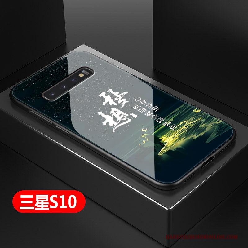 Samsung Galaxy S10 Hoesje Eenvoudige Hard Telefoon Anti-fall Ster Bescherming