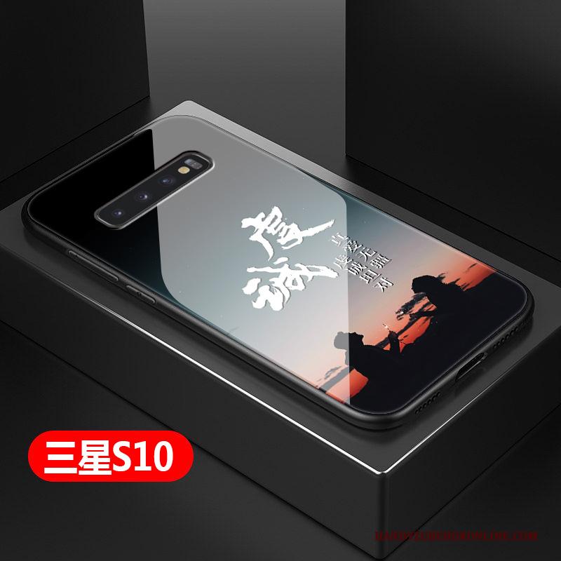 Samsung Galaxy S10 Hoesje Eenvoudige Hard Telefoon Anti-fall Ster Bescherming