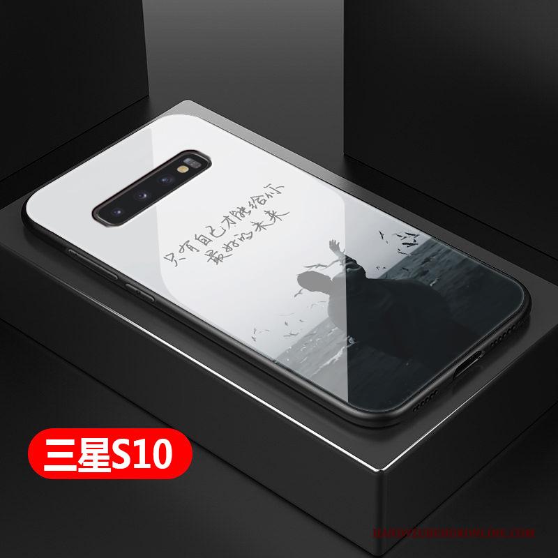 Samsung Galaxy S10 Hoesje Eenvoudige Hard Telefoon Anti-fall Ster Bescherming